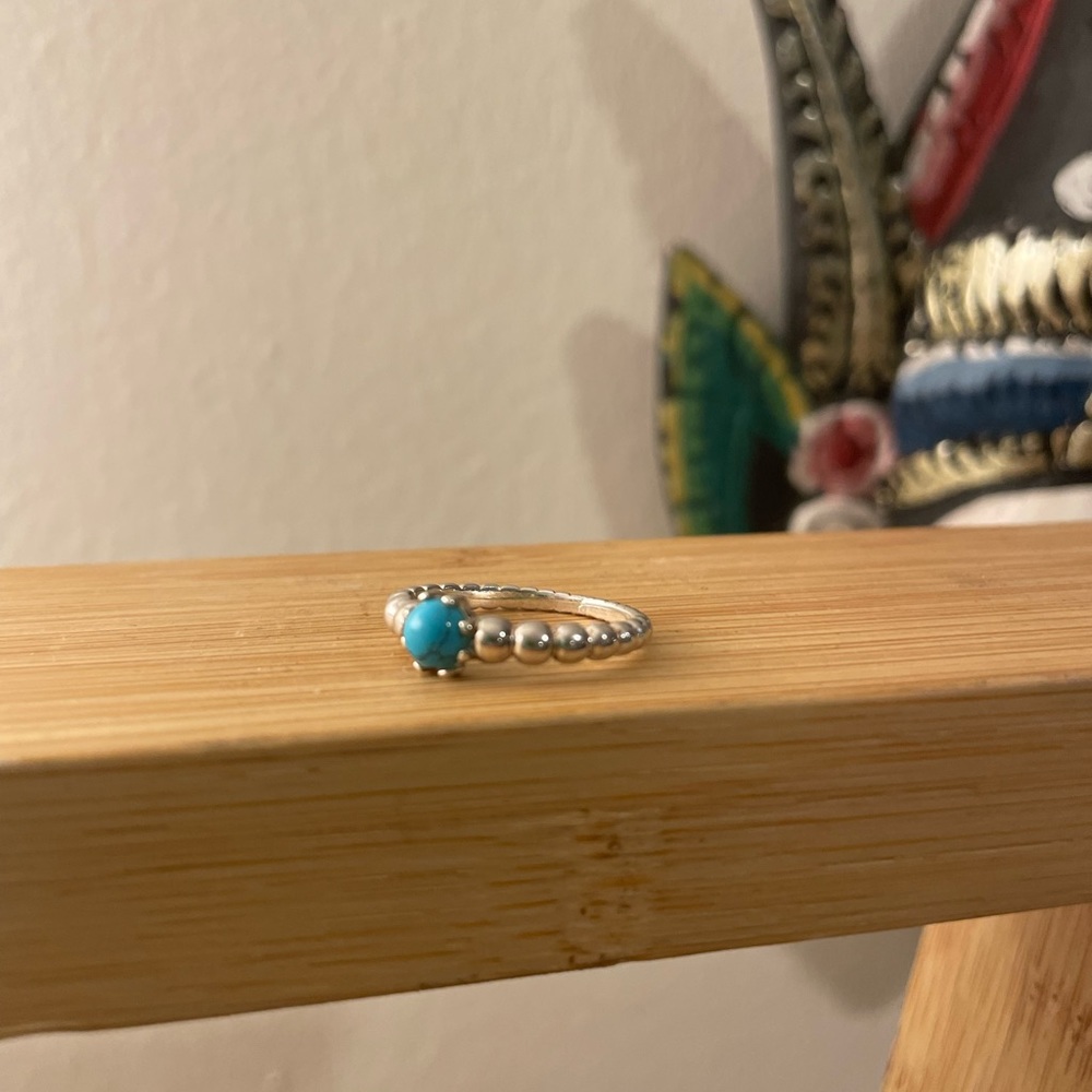 Sterling silver turquoise ring size 7